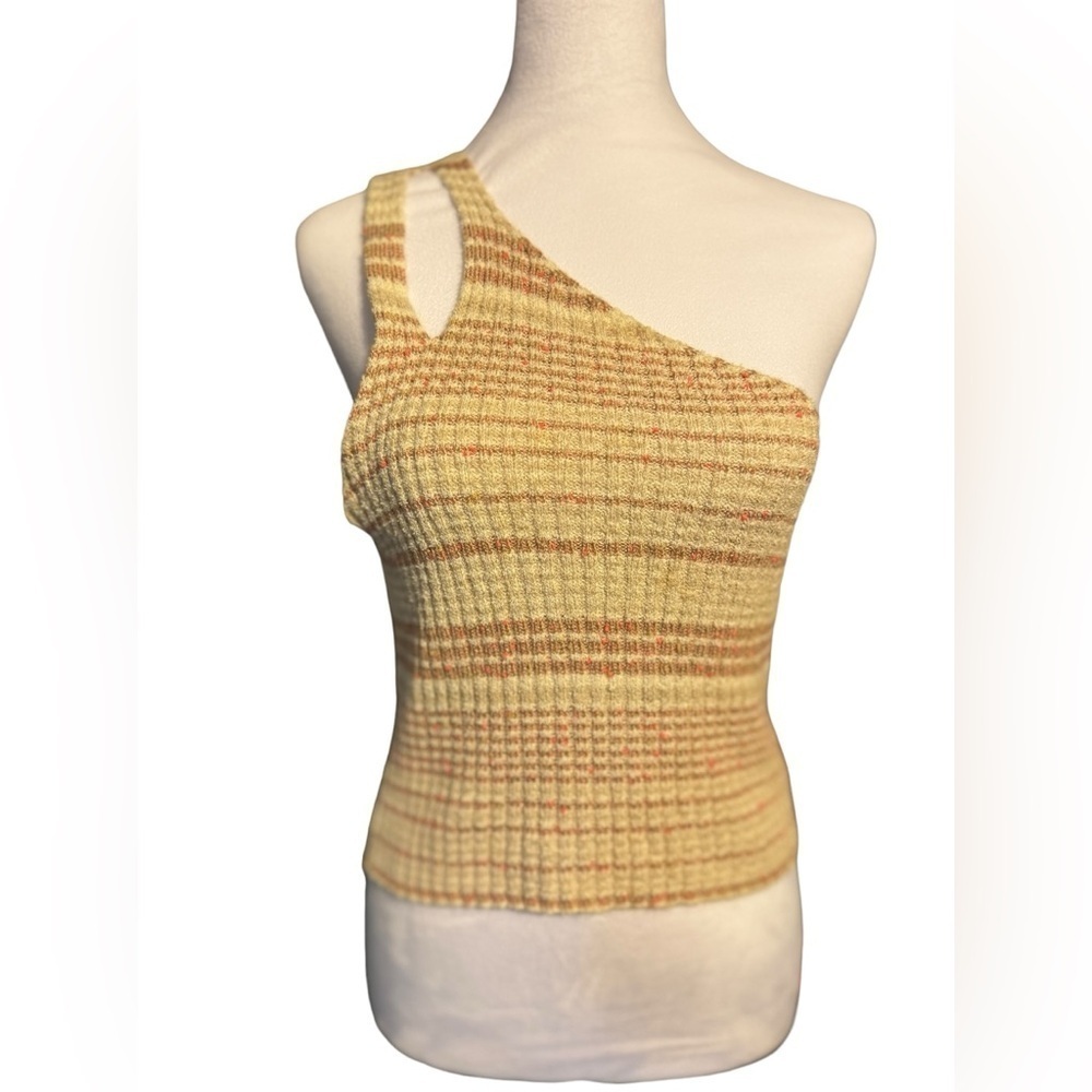 Urban Outfitters 1 Shoulder Cropped Tank Top - Picture 1 of 6